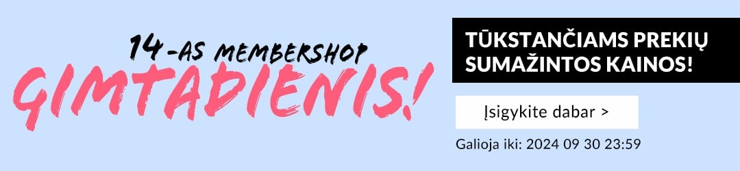 Visos MemberShop gimtadienio prekės!