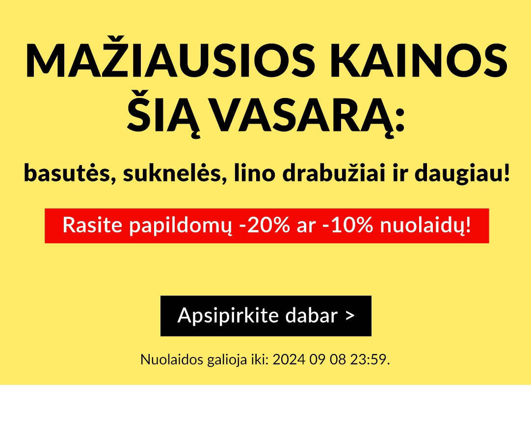 Mažiausios kainos šią vasarą!