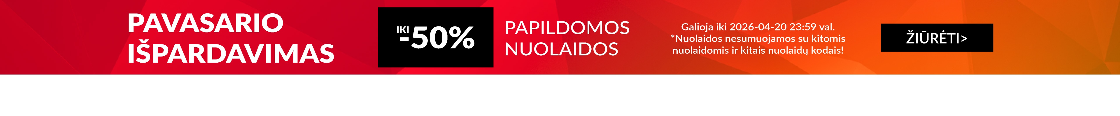 Pavasario išpardavimas