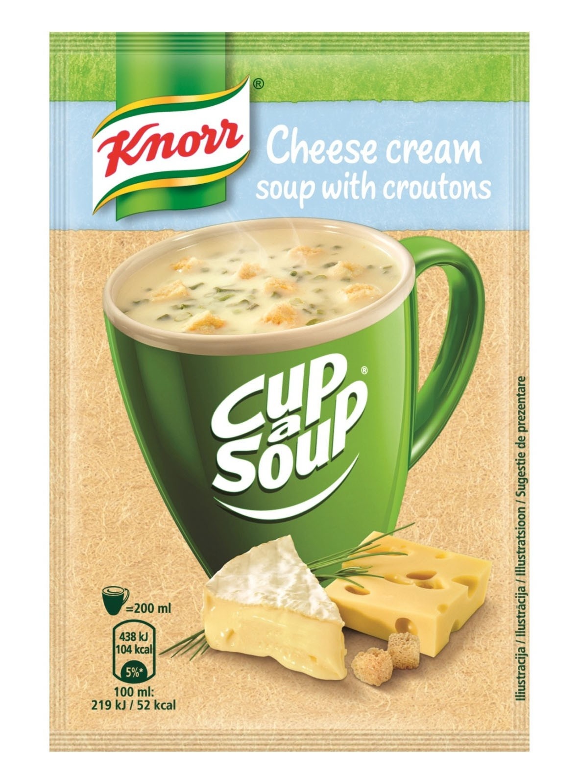 KNORR | Knorr густой сырный суп с гренками, 19g | Membershop.ee