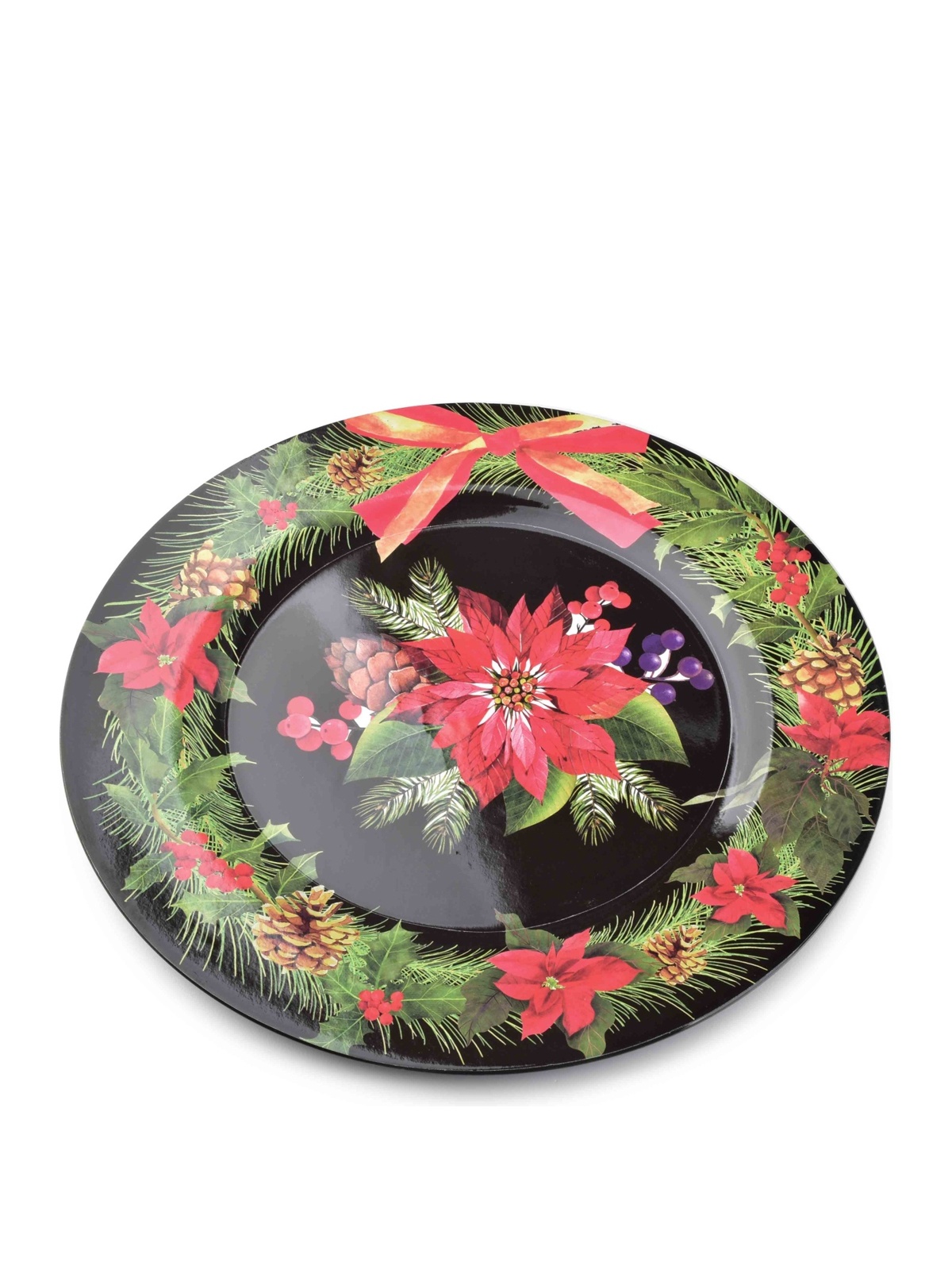 MONDEX - Ziemassvētku dekoratīvs šķīvis, 33x33x2